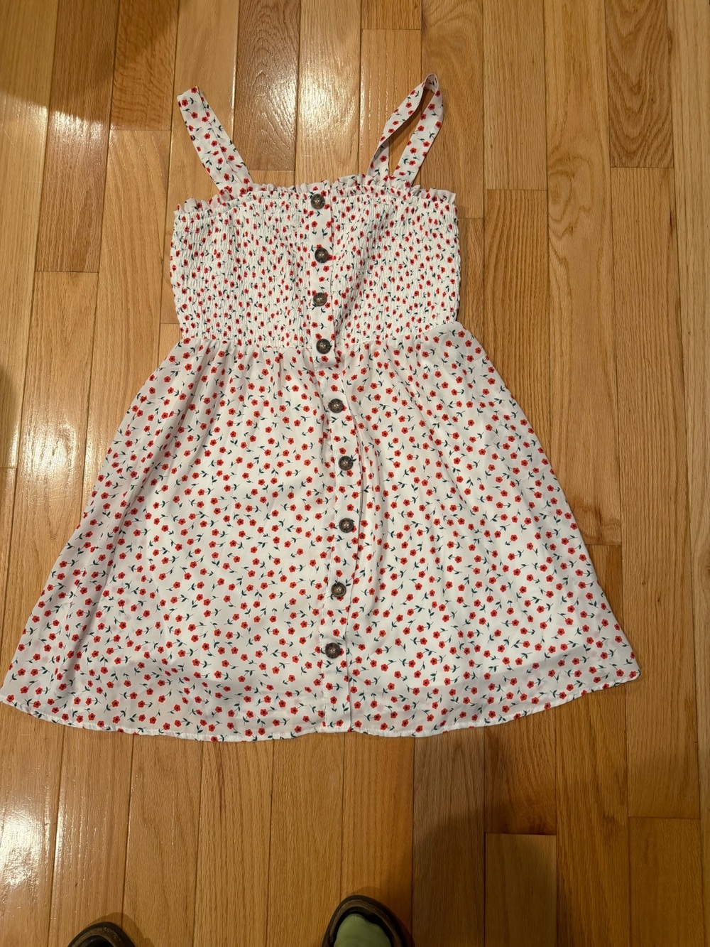 Sienna Sky White Mini Dress with Red Floral Print